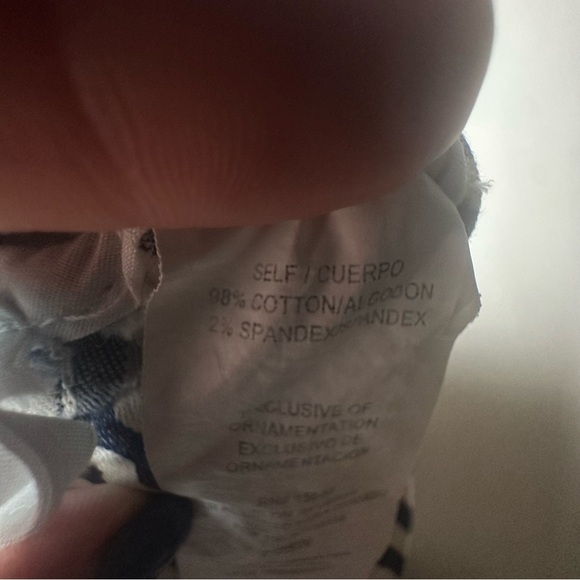 Jolt Striped Blue and White Denim Mini Skirt with back zipper Size 7/28 - Picture 4 of 6